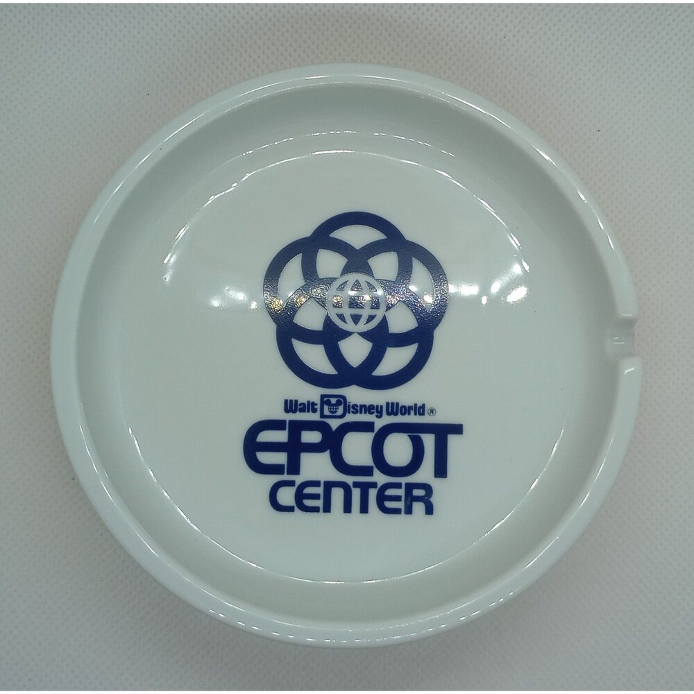 Walt Disney World Epcot Center Rainbow Ashtray, 1980s Vintage Japan